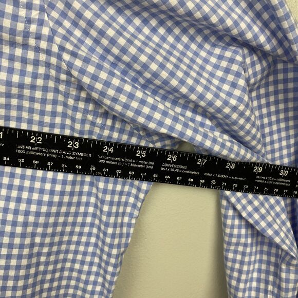 Ralph Lauren Shirt Mens XL Blue White Gingham Check Button Down Dress Classic - Picture 5 of 8